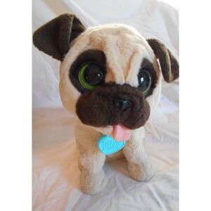 FurReal Friends JJ My Jumpin' Pug Puppy Dog Interactive Toy Plush Works Great!